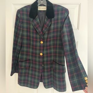 Vintage Plaid Blazer